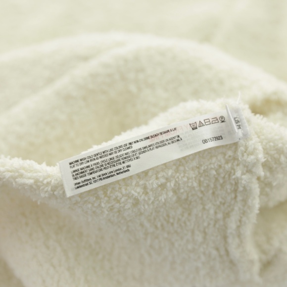 Anthropologie Daily Practice Ivory Fuzzy Teddy Bear Sweater Jogger Set Womens M - Picture 15 of 16